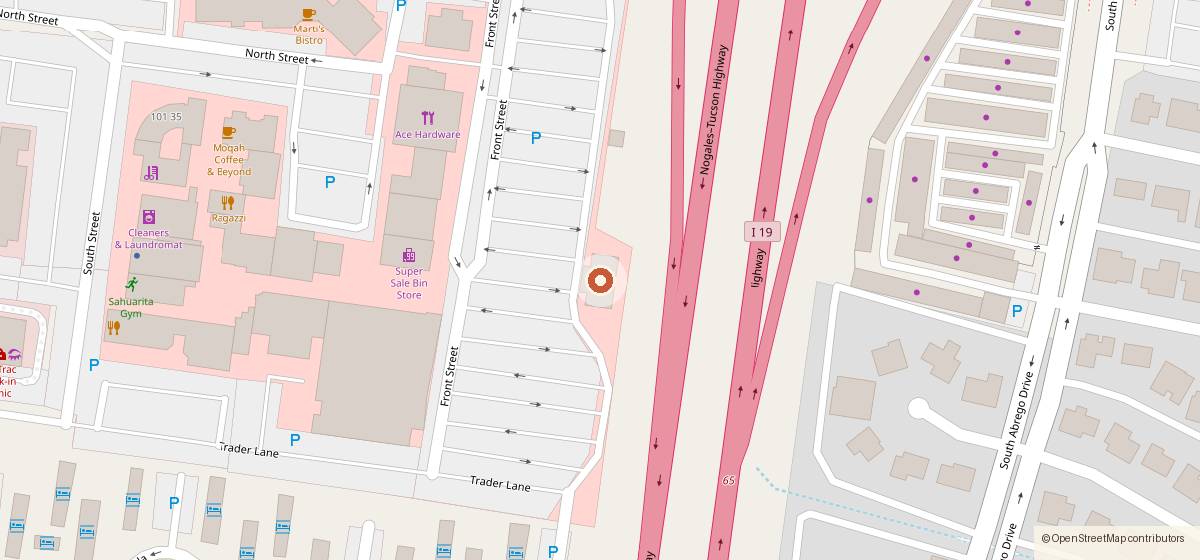 Map showing the location of El Rodeo Mexican Food, 99 W Esperanza Blvd, Green Valley AZ 85614