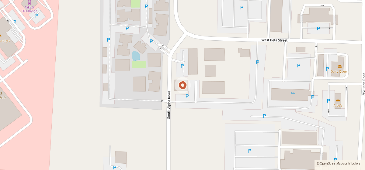 Map showing the location of Garage Sports Bar, 19221 S Alpha Ave, Green Valley AZ 85614