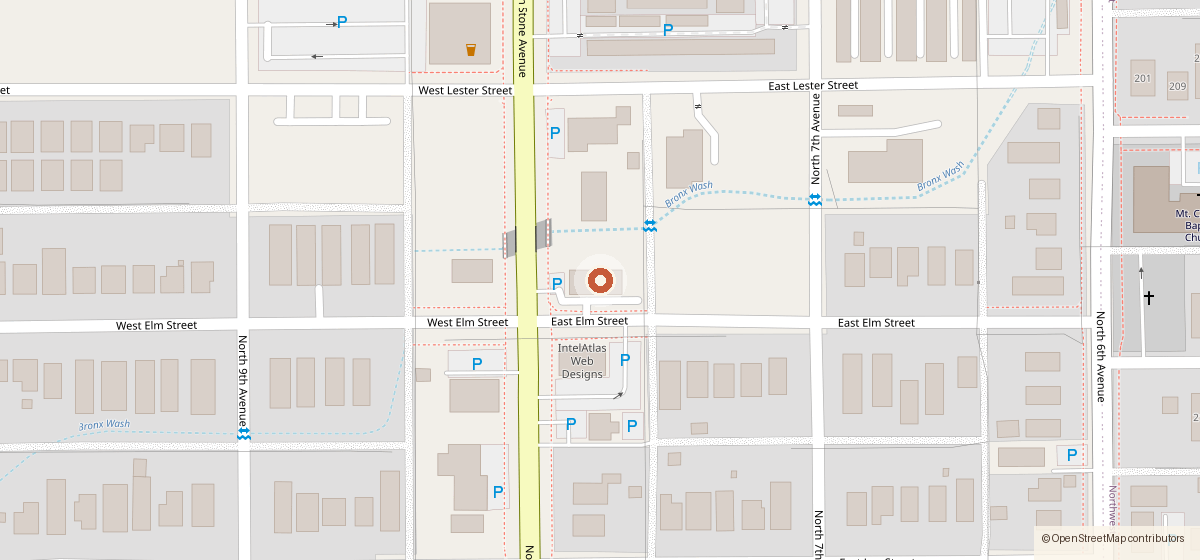 Map showing the location of Nonna Mia Dressing, 1702 N Stone Ave 6638, Tucson AZ 85705