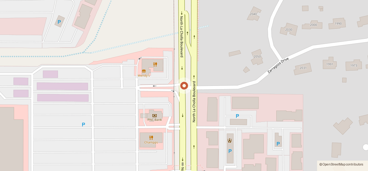 Map showing the location of Fiery Crab, 7625 N. La Cholla Boulevard
