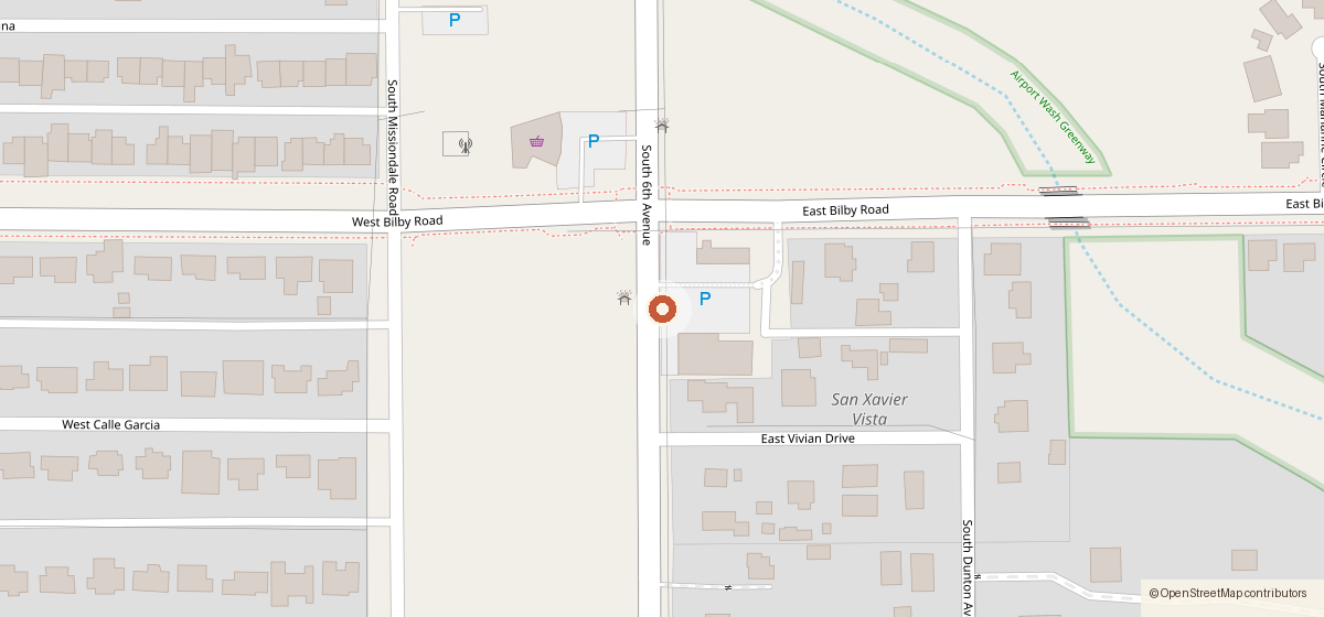 Map showing the location of Liquor Dan, 6121 S. 6th Ave., Tucson