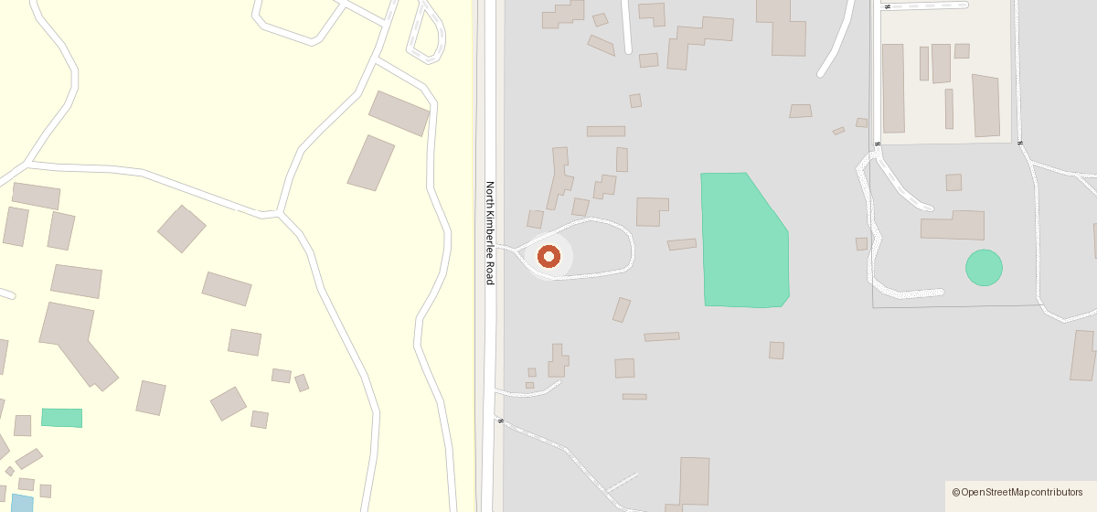 Map showing the location of Solana Guest Ranch & Spanish Villas, 2200 N. Kimberlee Road, Tucson