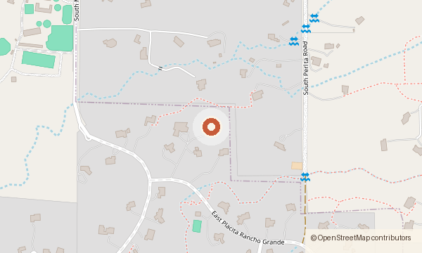 Map showing 11231 E. Placita Rancho Grande