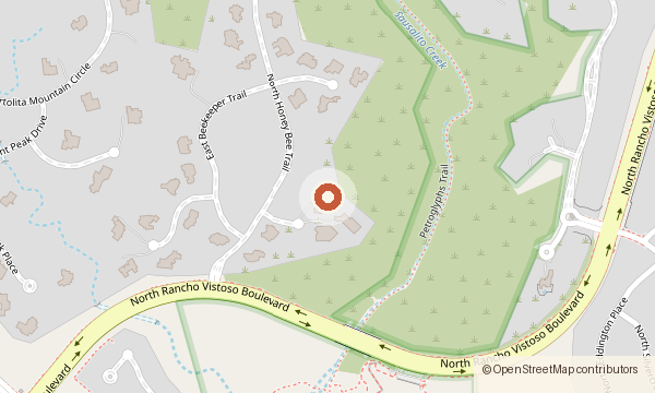 Map showing 243 E. Allthorn Place