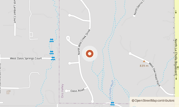 Map showing 10148 N. Wild Creek Drive