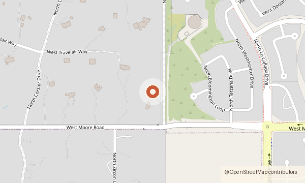 Map showing 12801 N. Kingair Drive