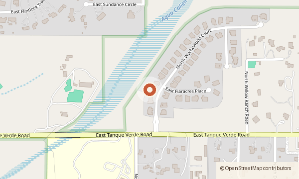 Map showing 2431 N. Wychwood Court