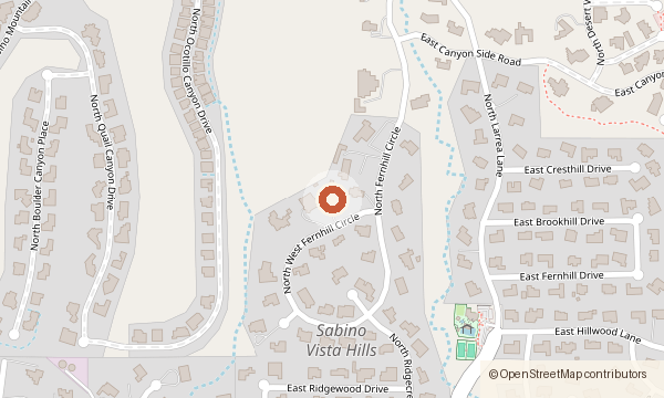 Map showing 4141 N. West Fernhill Circle