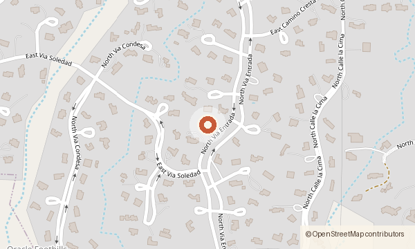 Map showing 5235 N. Via Entrada