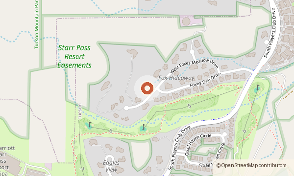 Map showing 3552 W. Foxes Meadow Drive