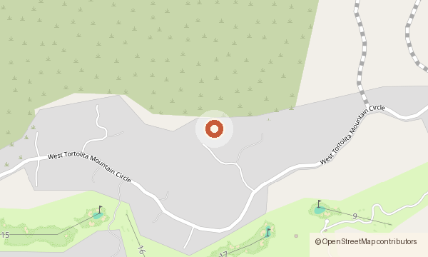 Map showing 1277 W. Tortolita Mountain Circle