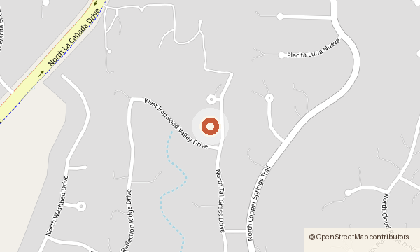 Map showing 12323 N. Tall Grass Drive
