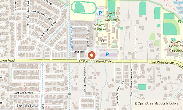 Map showing 1724 N. Spanish Moss Ave.