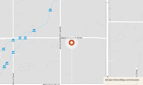 Map showing 4792 W. Oasis Road