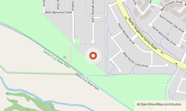 Map showing 12460 N. Whitney Lane
