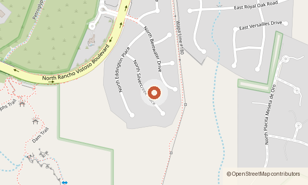 Map showing 13836 N. Silvercreek Place