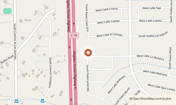Map showing 944 W. Calle La Mazorca