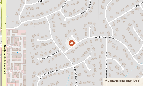 Map showing 7601 N. Sultan Place