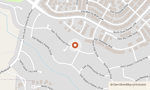 Map showing 2235 E. Thunderchief Drive