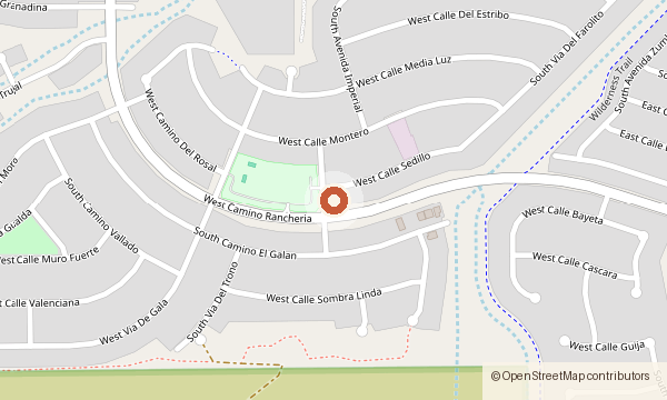 Map showing 543 W. Calle Sedillo