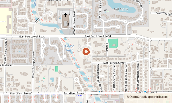 Map showing 5078 E. Fort Lowell Road