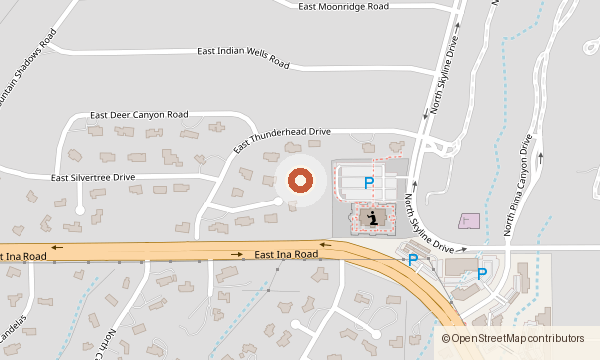 Map showing 1331 E. Thunderhead Circle