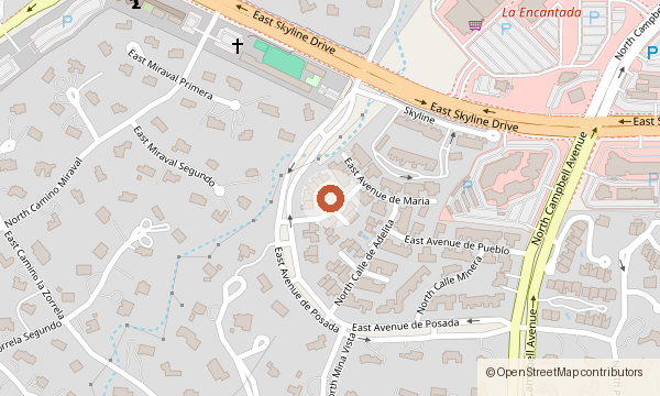 Map showing 6315 N. Calle Del Caballo