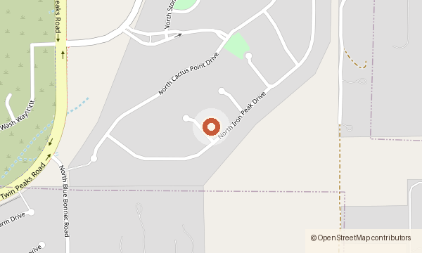 Map showing 5196 W. Ridgemont Court