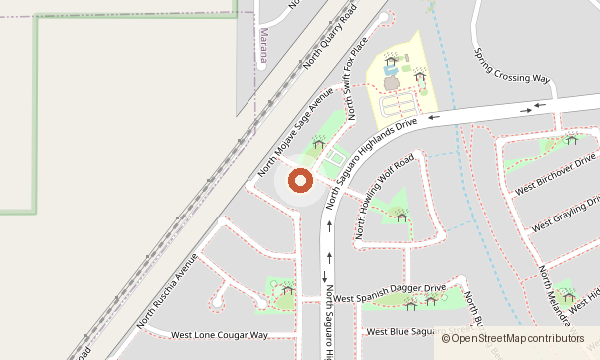 Map showing 9335 W. Wild Spring Drive