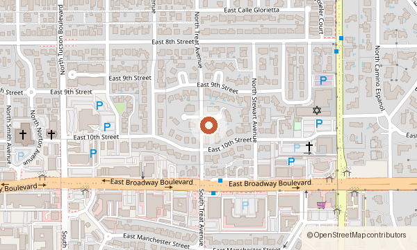 Map showing 2802 E. Via Rotunda