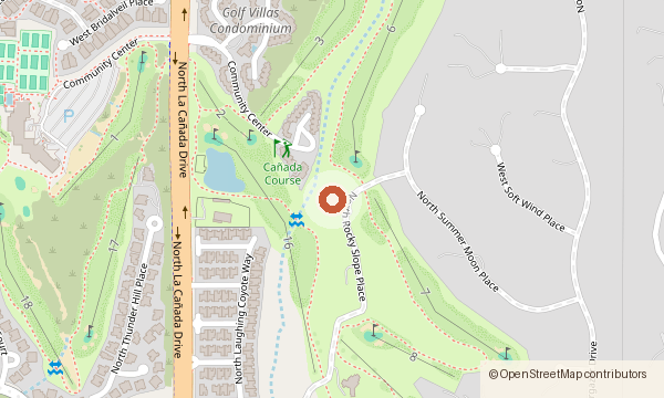 Map showing 10785 N. Rocky Slope Place