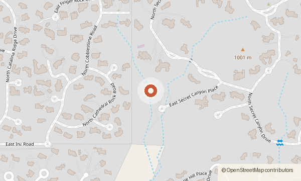 Map showing 3569 E. Secret Canyon Place