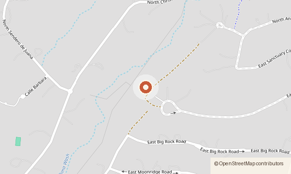 Map showing 1327 E. Desert Garden Drive
