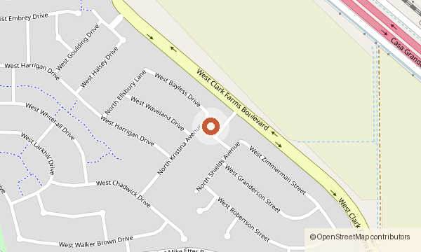Map showing 12612 N. Krista Ave.