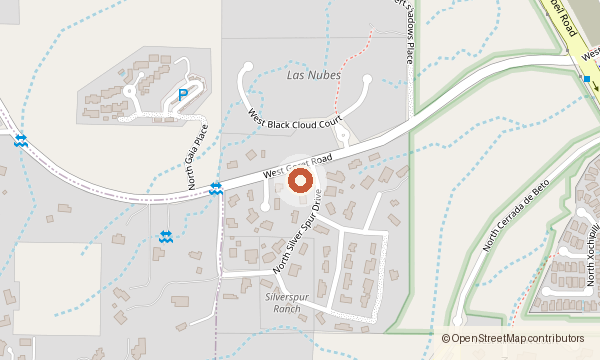 Map showing 2945 N. Silver Spur Drive