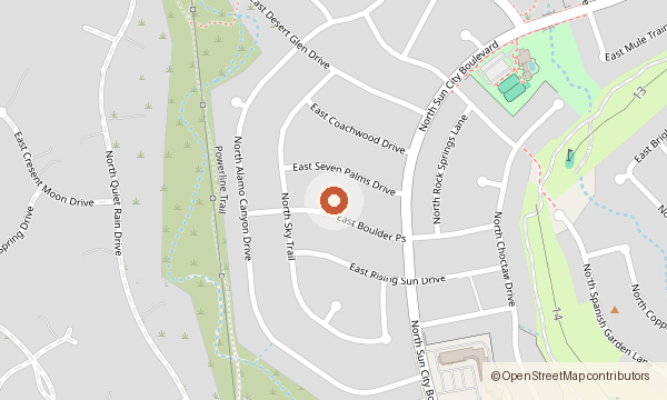 Map showing 967 E. Boulder Ps