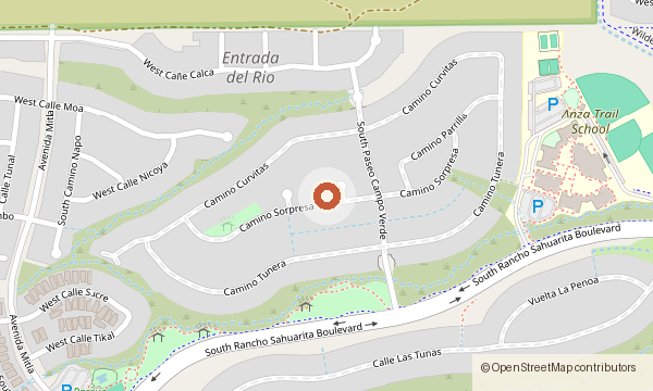 Map showing 15464 S. Placita Coyotito