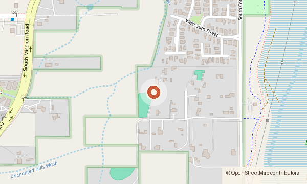 Map showing 2856 S. Cottonwood Lane