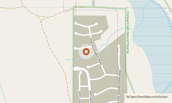 Map showing 12734 E. Lauren Canyon Place