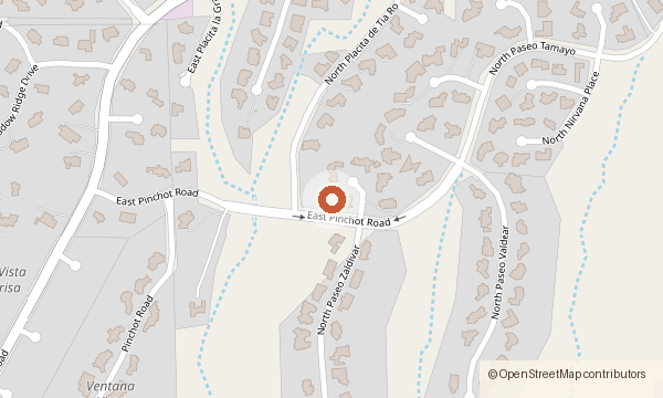 Map showing 6211 N. Paseo Zaldivar