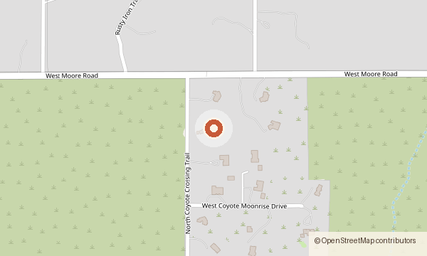 Map showing 12720 N. Coyote Crossing Trail