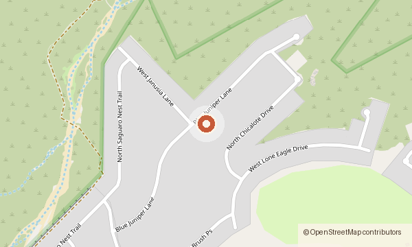 Map showing 14782 N. Blue Juniper Lane