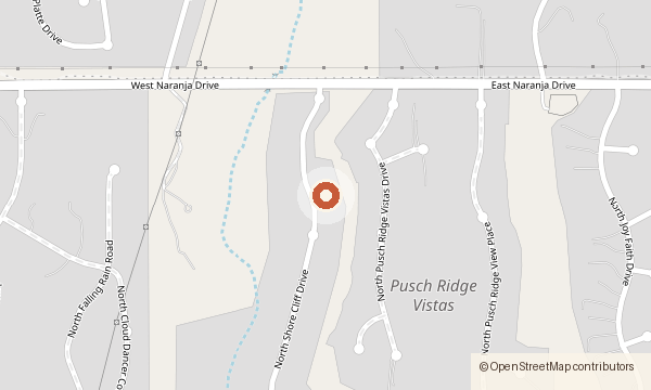 Map showing 12106 N. Shore Cliff Drive