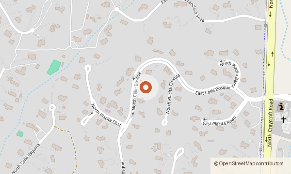 Map showing 5136 N. Calle Bosque