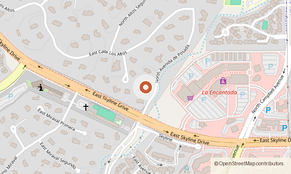 Map showing 6501 N. Avenida De Posada